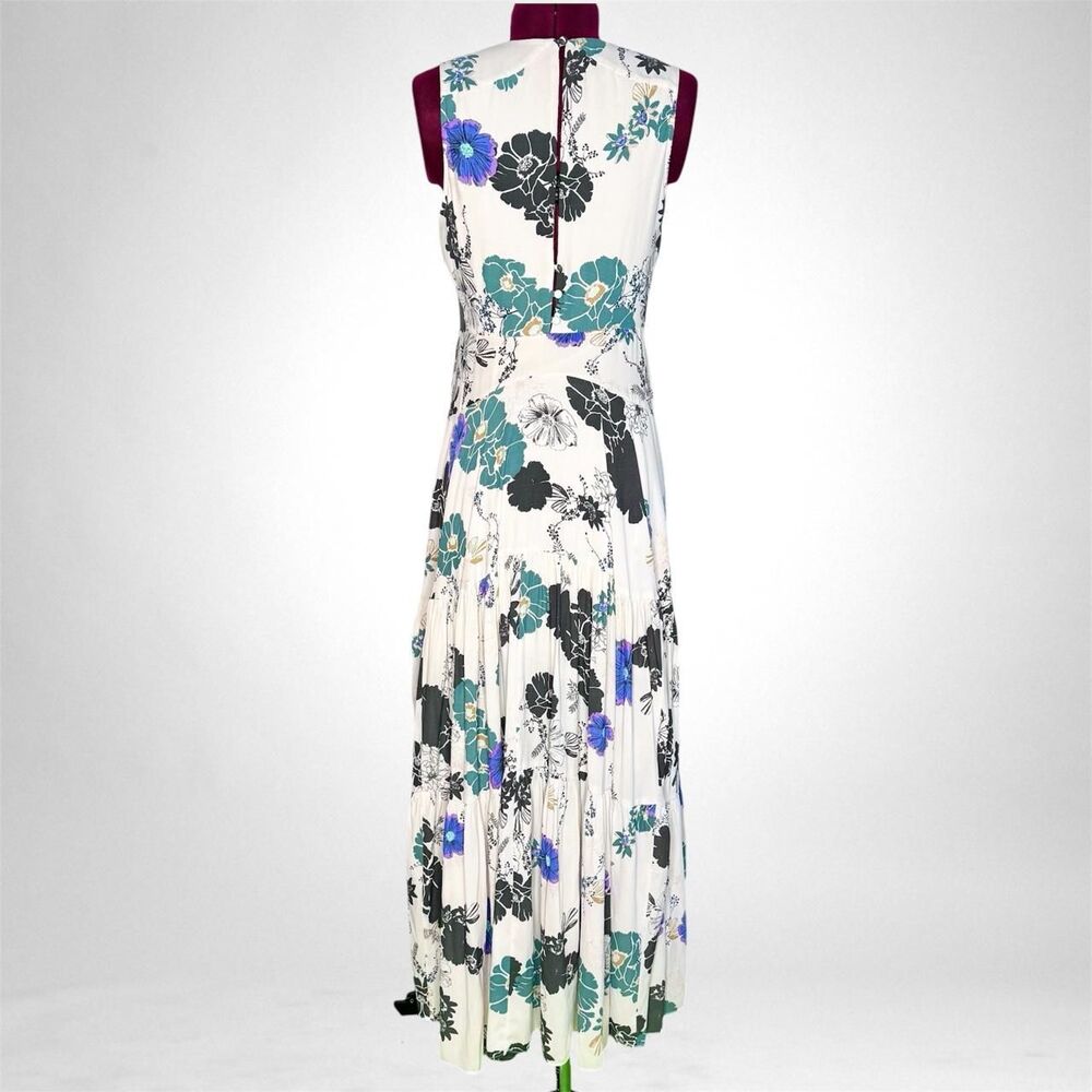 Free People Sure Thing Printed Maxi Dress Style No 41346420 Floral Flowy Ruffles - Picture 3 of 8